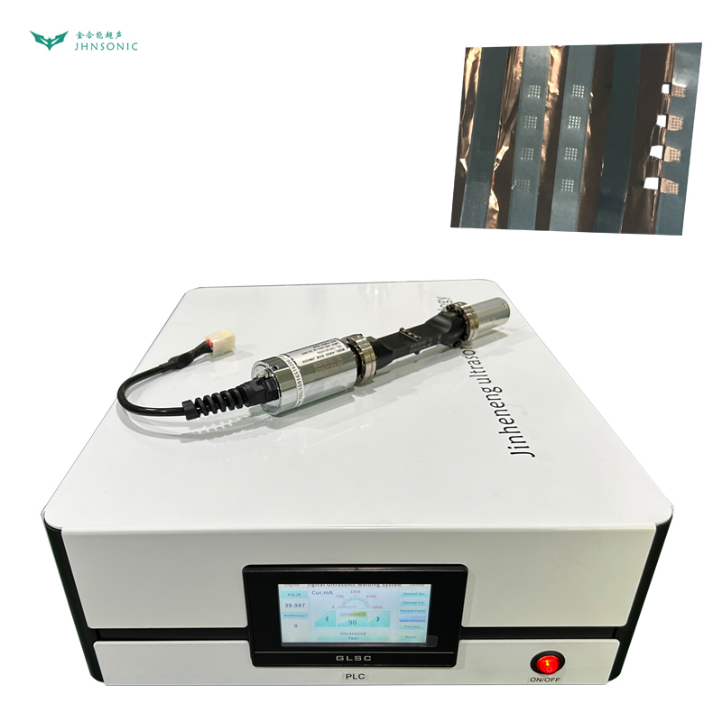 4008-1 full wave negative electrode ultrasonic metal spot welding machine for lithium ion battery tab