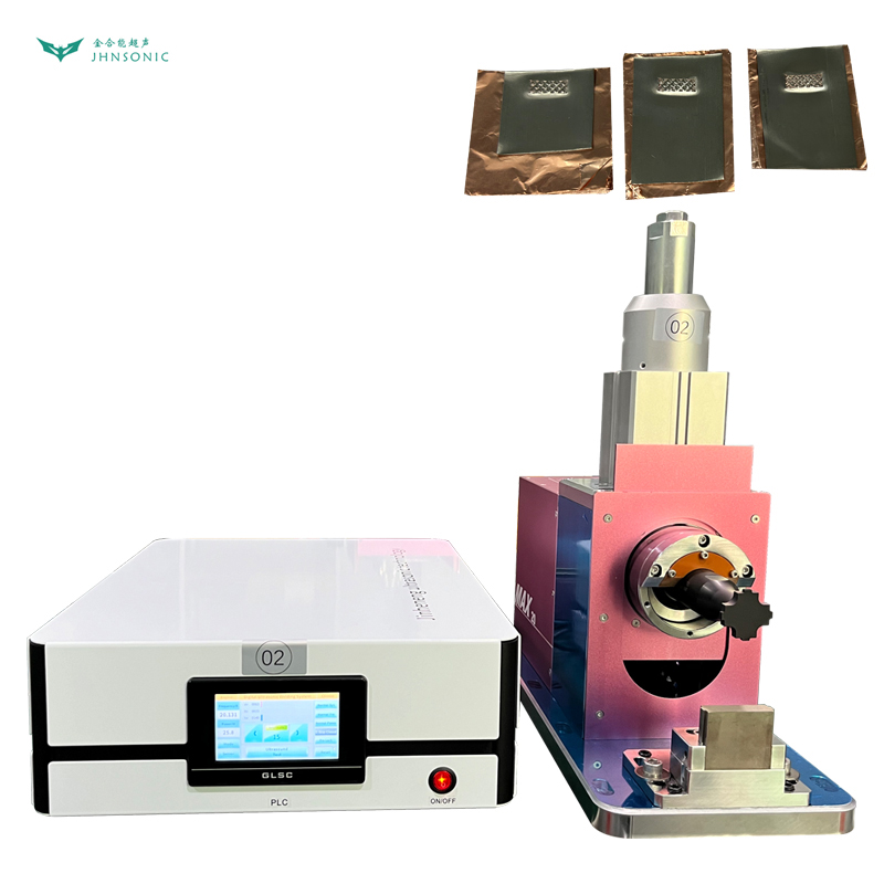 2042 Cylinder up aluminum foil + nickel sheet ultrasonic welding